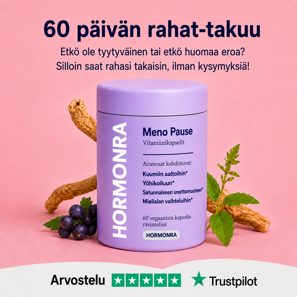 Hormonra Menopaussin Laihdutuskapselit™