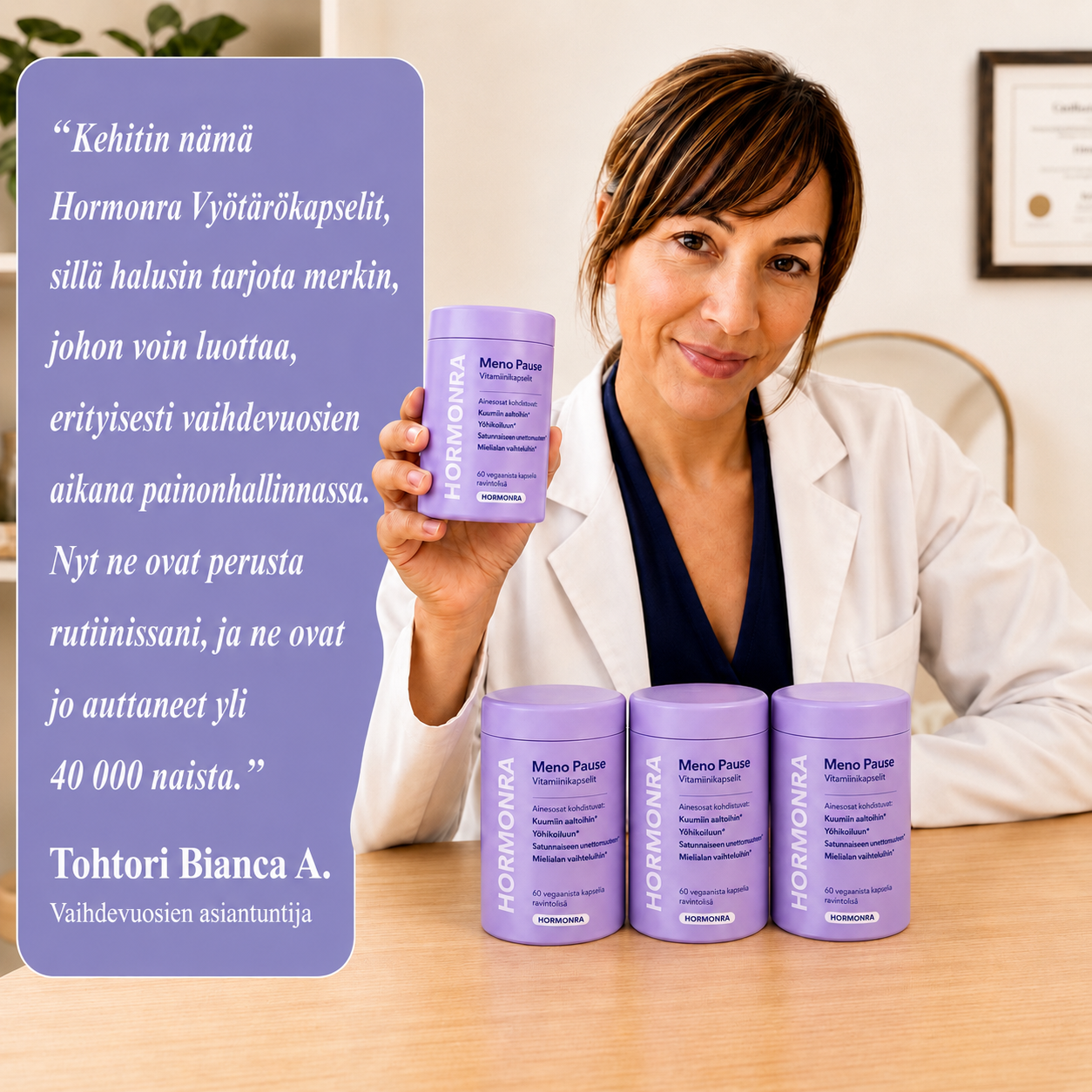 Hormonra Menopaussin Laihdutuskapselit™