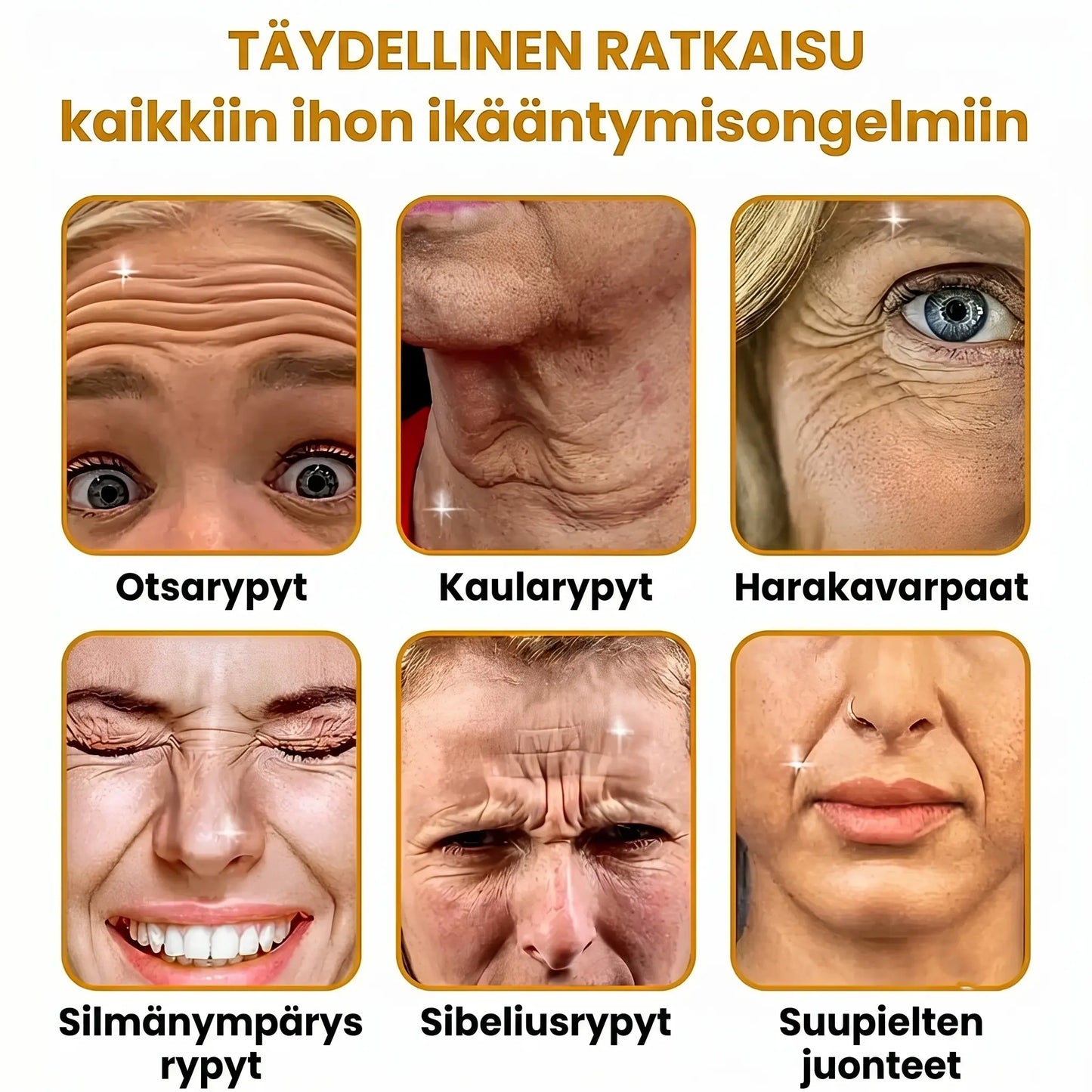 Hormonra - Vähennä ryppyjä 2 minuutissa - Nopea ja tehokas anti-age-seerumi - Säästä aikaa ja rahaa