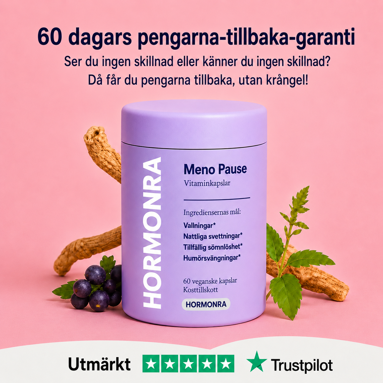 Hormonra Menopaus Bantningskapslar™