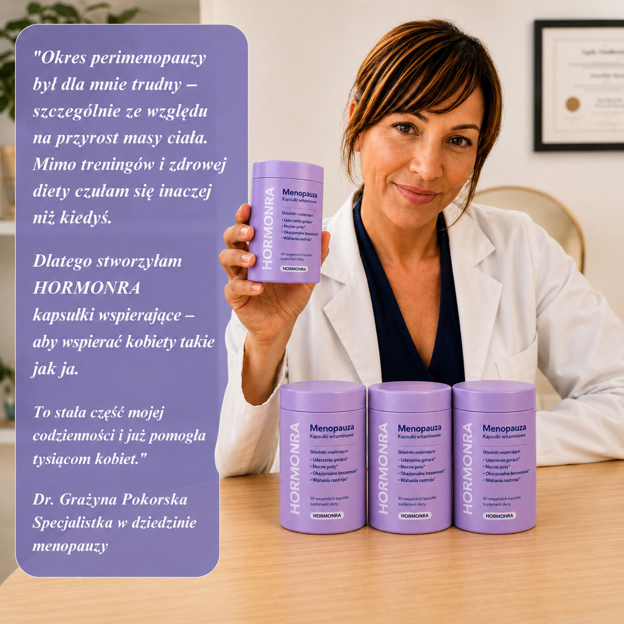 Hormonra Menopauza Kapsułki Odchudzające™